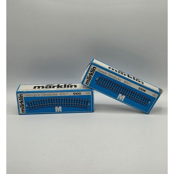 Märklin HO 5100 Curved & 5106 Straight Track Set - Picture 1 of 6